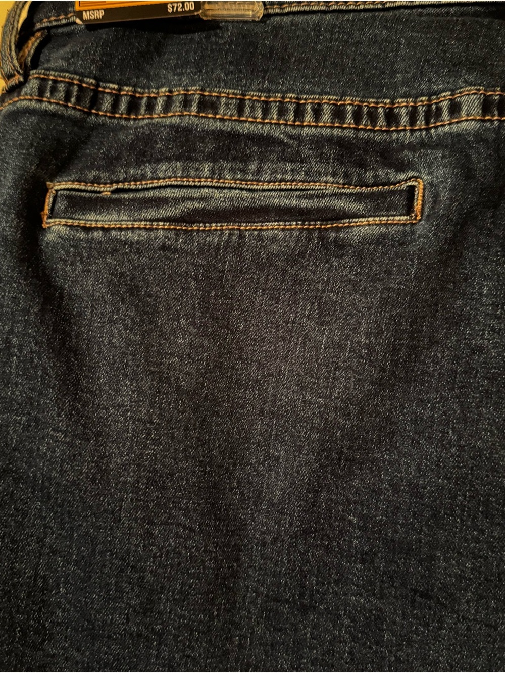 NWT Rock & Roll Denim High Rise Flare Jeans Women’s 36x32 Dark Wash western - Picture 7 of 13